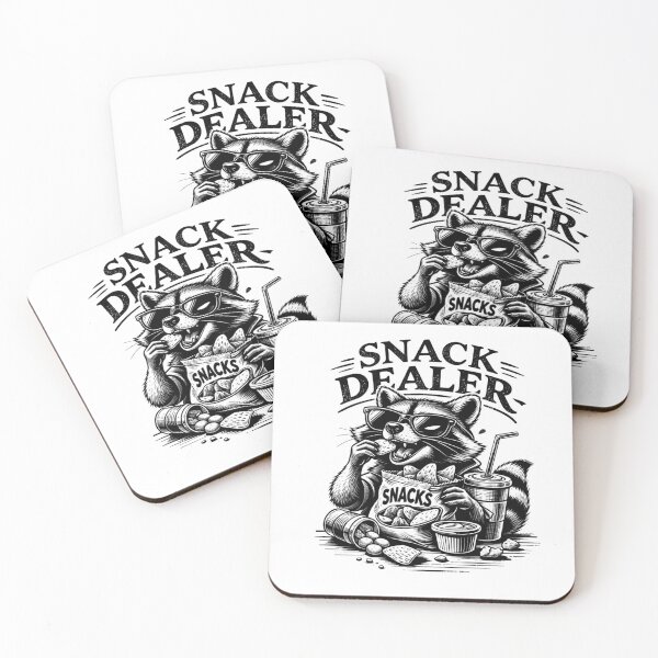 Item preview, Funny Snack Dealer Raccoon – Cool Trash Panda Snack Lover Design designed and sold by DoodloraStudio.