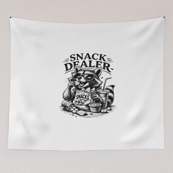 Item preview, Funny Snack Dealer Raccoon – Cool Trash Panda Snack Lover Design designed and sold by DoodloraStudio.