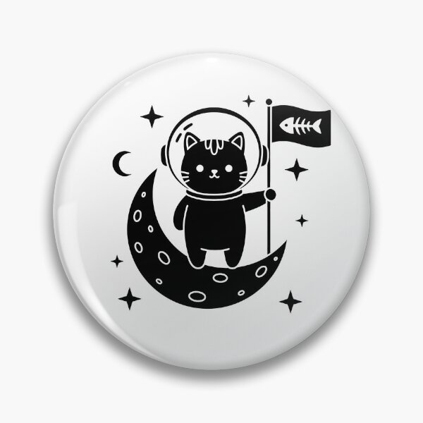 Item preview, Moon Landing Cat designed and sold by ZeroGKitty.
