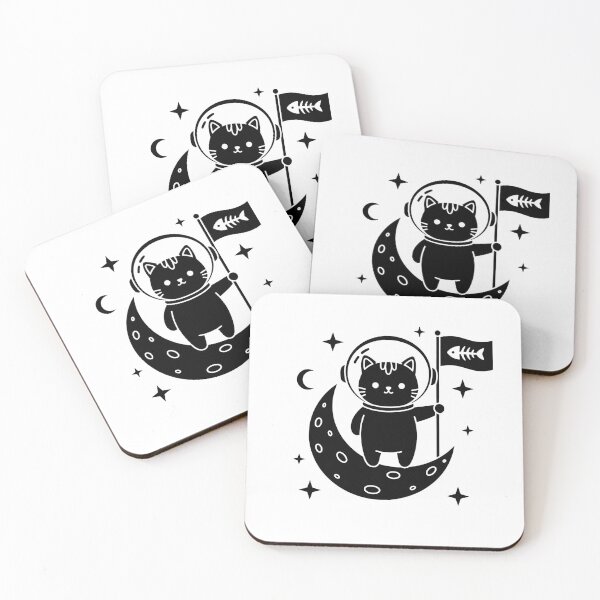 Item preview, Moon Landing Cat designed and sold by ZeroGKitty.