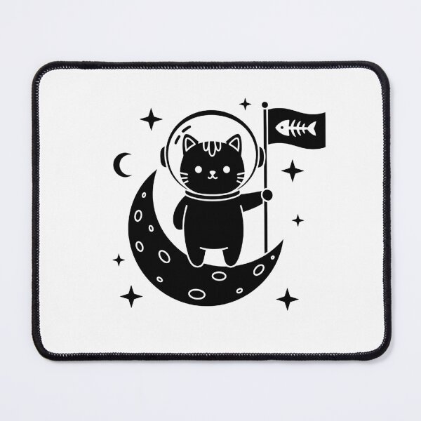 Item preview, Moon Landing Cat designed and sold by ZeroGKitty.