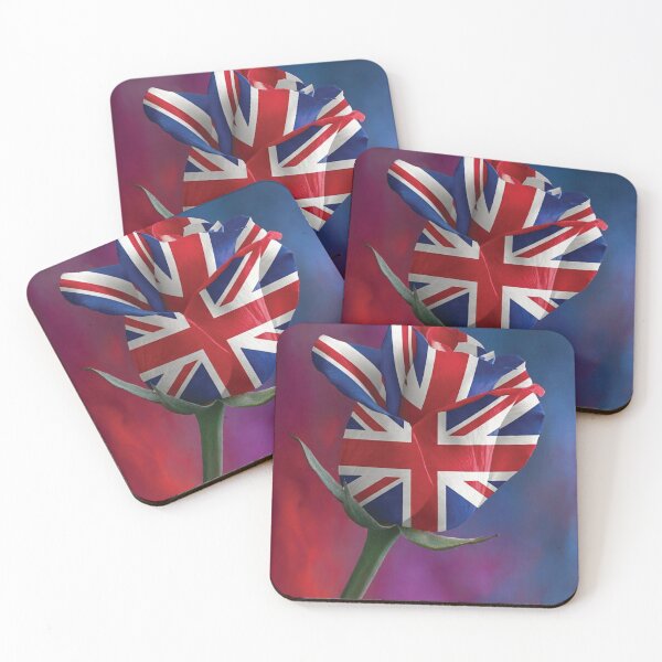 Item preview, Vibrant United Kingdom Union Jack Rose Art designed and sold by DGtaLrtcom.