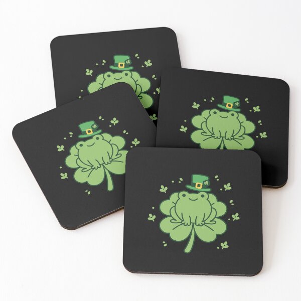 Item preview, Cute Lucky Frog on Shamrock – St Patrick’s Day Frog designed and sold by Xatutik.art.
