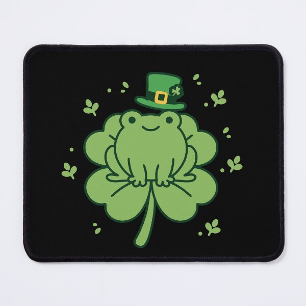 Item preview, Cute Lucky Frog on Shamrock – St Patrick’s Day Frog designed and sold by Xatutik.art.