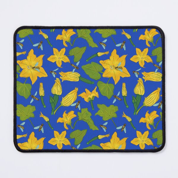 Item preview, Squash Flower and Bees designed and sold by Crafted-Pear.