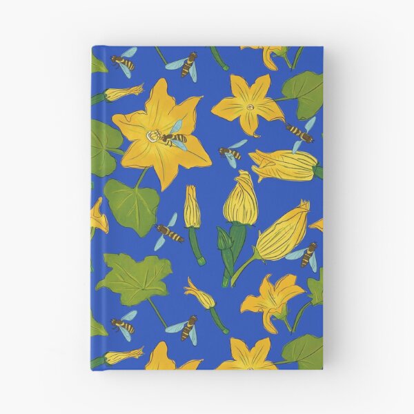 Item preview, Squash Flower and Bees designed and sold by Crafted-Pear.