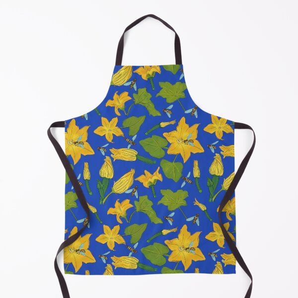Item preview, Squash Flower and Bees designed and sold by Crafted-Pear.