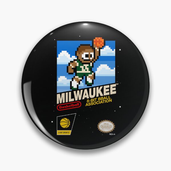 Item preview, Milwaukee Bucks 8bit Videogame Cart  designed and sold by CreateFashion.