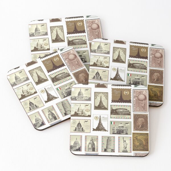 Item preview, travel stamps designed and sold by Vishal Raj.