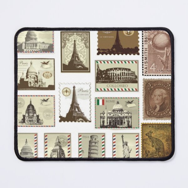 Item preview, travel stamps designed and sold by Vishal Raj.