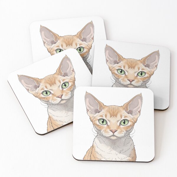 Item preview, Devon Rex Cat designed and sold by saphira-art.