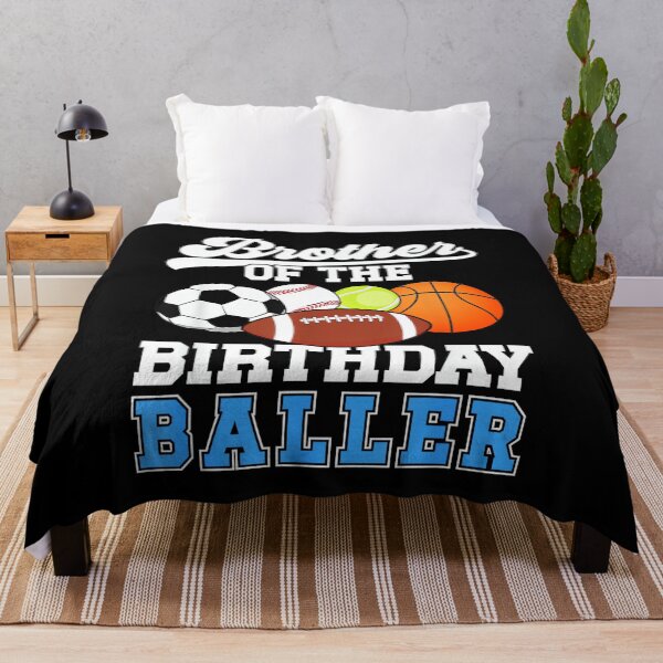 Item preview, Sports Brother Of The Birthday Baller Sports Family Party designed and sold by KatherynSGardne.