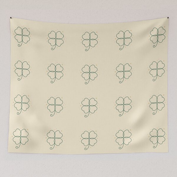 Item preview, Minimalist Shamrock Line Art – Simple Lucky Clover designed and sold by Xatutik.art.