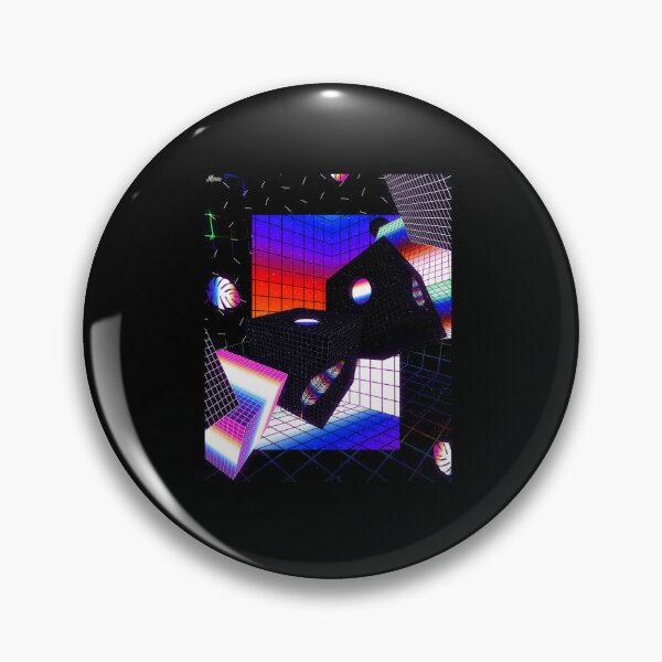 Artikelvorschau, Retro Vaporwave Neon Geometrische Würfel Kunst entworfen und verkauft von icbgllgpl.