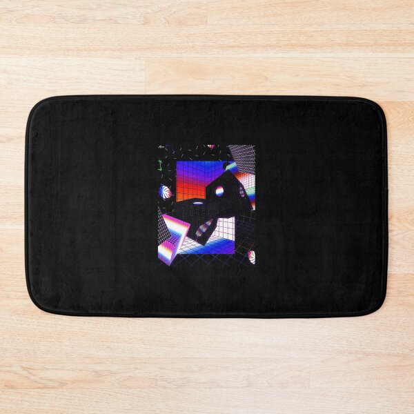 Item preview, Retro Vaporwave Neon Geometric Cubes Art designed and sold by icbgllgpl.
