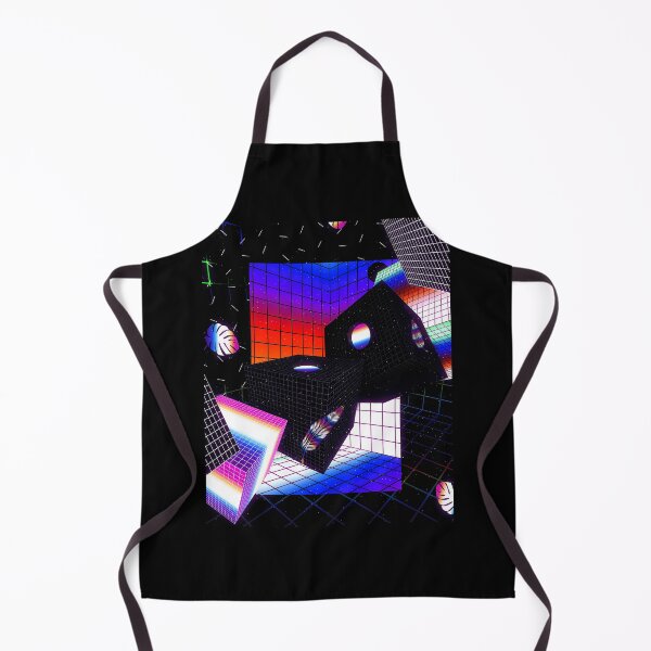 Item preview, Retro Vaporwave Neon Geometric Cubes Art designed and sold by icbgllgpl.