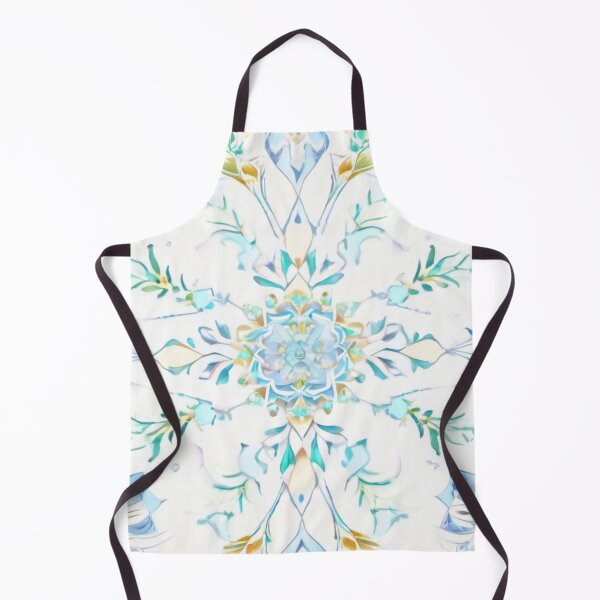 Item preview, Crystal Bloom Garden – Blue & Gold Elegance designed and sold by Colorshow-relax.