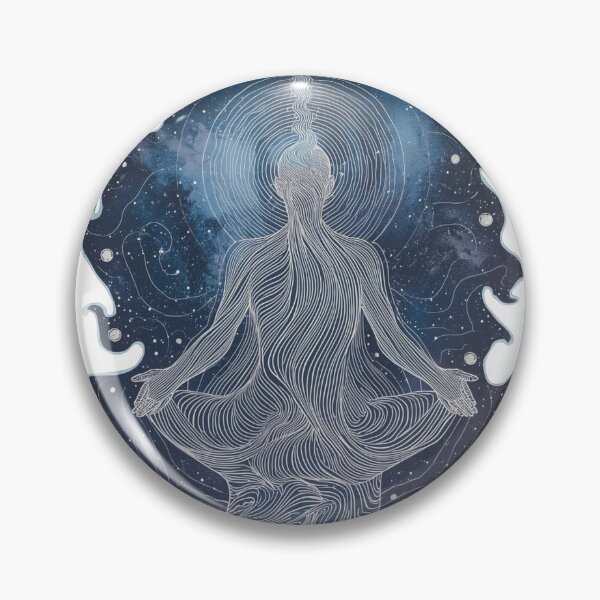Item preview, Cosmic Mind Awakening – Psychedelic Spiritual Line Art designed and sold by catcurio.