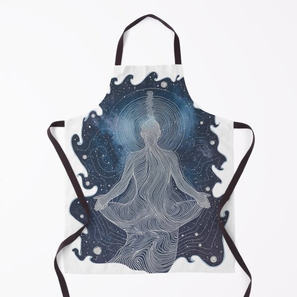 Item preview,  Cosmic Mind Awakening – Psychedelic Spiritual Line Art designed and sold by catcurio.