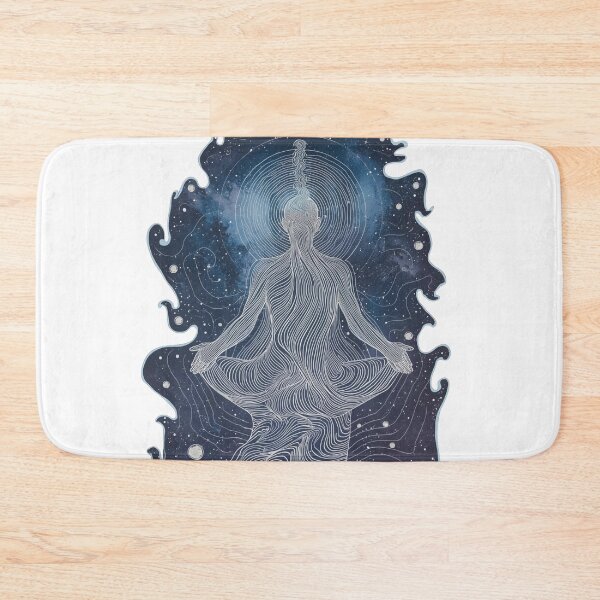 Item preview, Cosmic Mind Awakening – Psychedelic Spiritual Line Art designed and sold by catcurio.