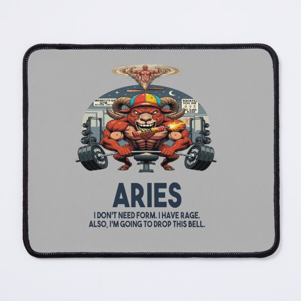Item preview, Funny Aries Gym - "I Have Rage" Ego Lifting Bench Press Ram designed and sold by ClaussShop.