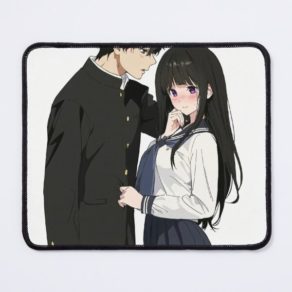Item preview, Cute Anime School Couple Romantic Love Art designed and sold by tokyoboyart.