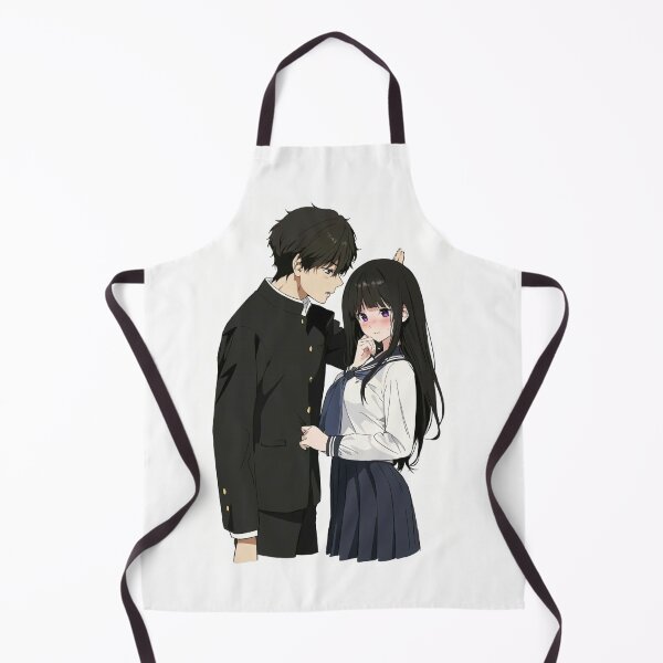 Item preview, Cute Anime School Couple Romantic Love Art designed and sold by tokyoboyart.