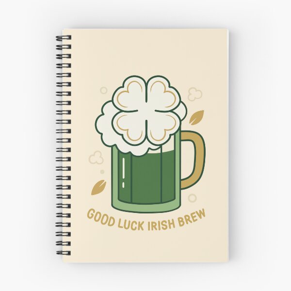 Item preview, Good Luck Irish Brew – Retro St Patrick’s Beer Mug designed and sold by Xatutik.art.