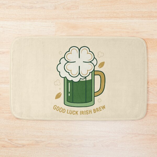 Item preview, Good Luck Irish Brew – Retro St Patrick’s Beer Mug designed and sold by Xatutik.art.