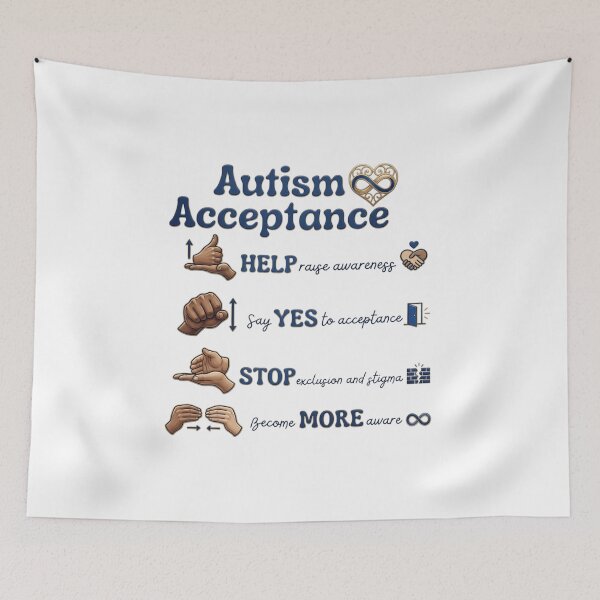 Item preview, Autism Acceptance Autistic Adhd Asd  designed and sold by Thread&Fable.