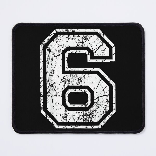 Item preview, Sports Jersey Grunge Number 6 Fan Team Player Birthday designed and sold by KatherynSGardne.