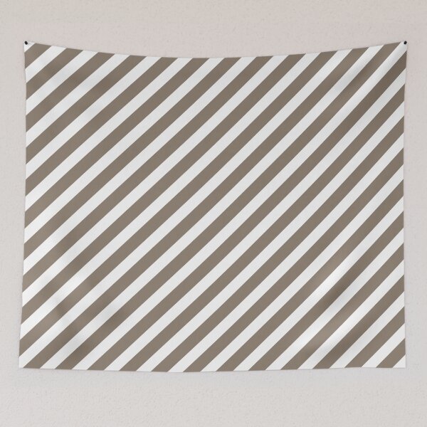 Item preview, White And Taupe Diagonal Striped Pattern designed and sold by pattern-archive.