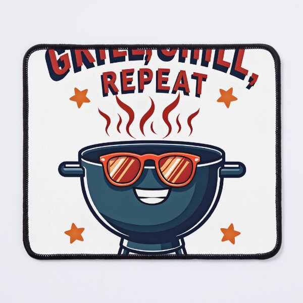 Item preview, Funny Red White and BBQ Grill Shirt | Patriotic Cookout Fourth of July Tee designed and sold by MilaPrintify.