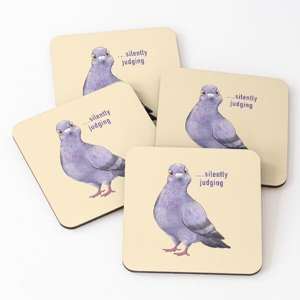 Item preview, Judging Pigeon Meme – Funny Sarcastic Bird Illustration designed and sold by art-injoy.