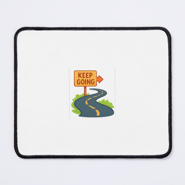 Item preview, Keep Going Road Sign Motivational Sticker designed and sold by LumereAndCoeur.