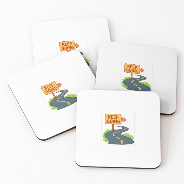 Item preview, Keep Going Road Sign Motivational Sticker designed and sold by LumereAndCoeur.