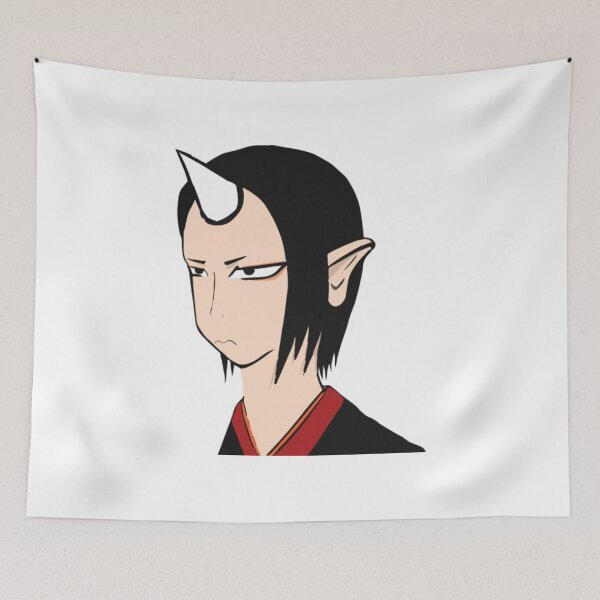 Item preview, Horned Anime Oni Demon Portrait Art designed and sold by Emberglowo.