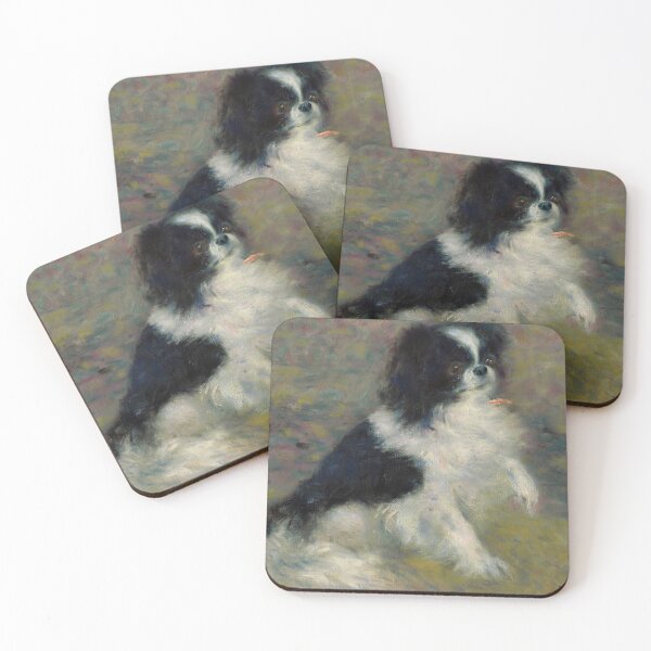Item preview, Tama, the Japanese Dog by Pierre-Auguste Renoir: Impressionist Dog Portrait Poster designed and sold by artofuniverse.