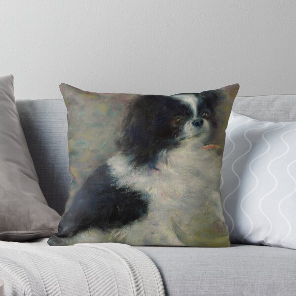 Item preview, Tama, the Japanese Dog by Pierre-Auguste Renoir: Impressionist Dog Portrait Poster designed and sold by artofuniverse.