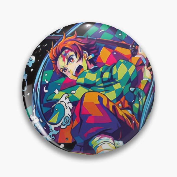 Item preview, Tanjiro Kamado Kimetsu no Yaiba Pop Art designed and sold by sandrahofer-art.