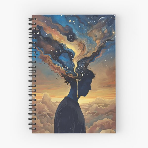Item preview, Cosmic Mindscape – Surreal Galaxy Head Dream Art designed and sold by AureaVibes.