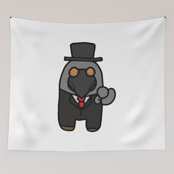 Item preview, Masked Bird Doctor In Suit Pointing Graphic designed and sold by Emberglowo.