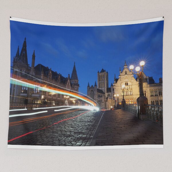 Item preview, Gent Bridge Light Trails  designed and sold by hawkie.