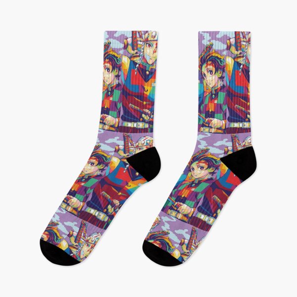 Item preview, Tengen Uzui and Tanjiro Kamado Wpap Pop Art designed and sold by sandrahofer-art.