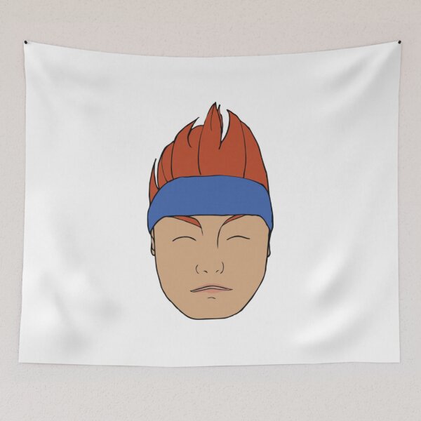 Item preview, Spiky Hair Anime Fighter Face Illustration designed and sold by Emberglowo.