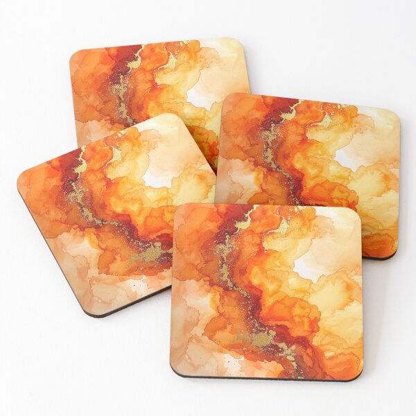 Item preview, Warm Abstract Pattern in Orange, Red and Yellow Tones designed and sold by katifinell.