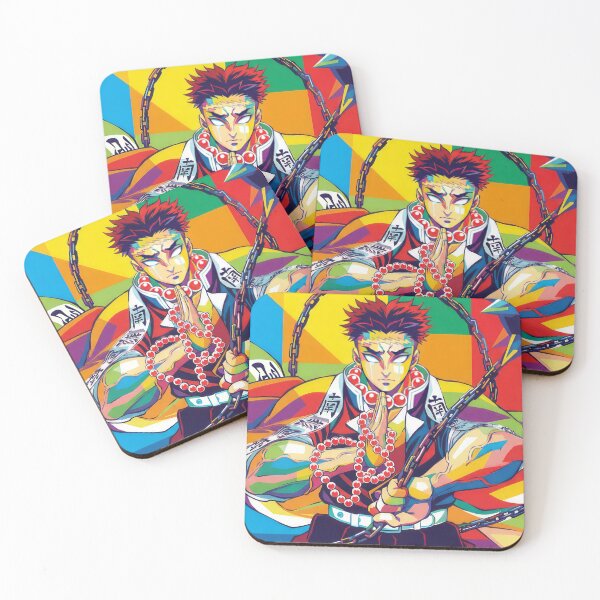 Item preview, Gyomei Himejima Kimetsu no Yaiba Pop Art designed and sold by sandrahofer-art.