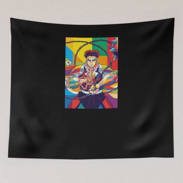 Item preview, Gyomei Himejima Kimetsu no Yaiba Pop Art designed and sold by sandrahofer-art.