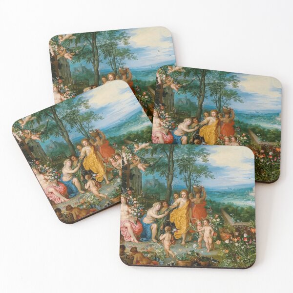 Item preview, Jan Brueghel the Elder Spring Allegory Floral Painting designed and sold by TheSoulOfArt.