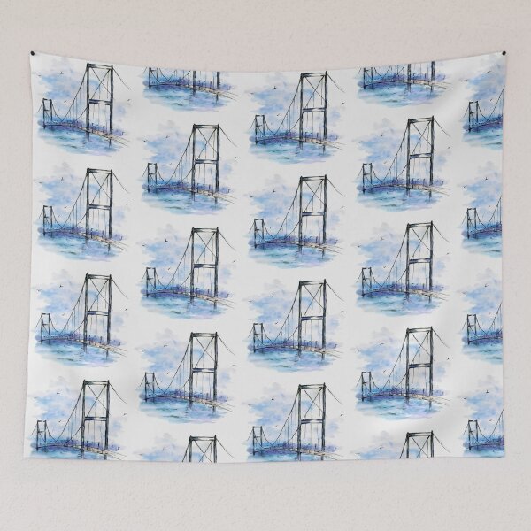Item preview, Handrawn of bosphorus bridge drawing  designed and sold by NivyasArtistry.